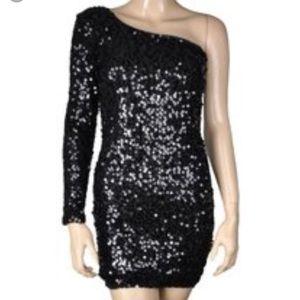 Forever 21 sequins one sleeve  cocktail dress